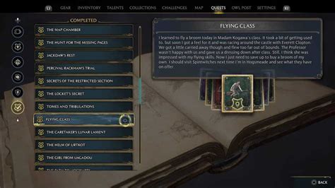 List of Quests .